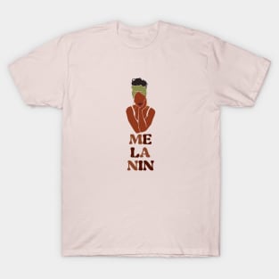 Melanin Black African Girl Woman 3 T-Shirt